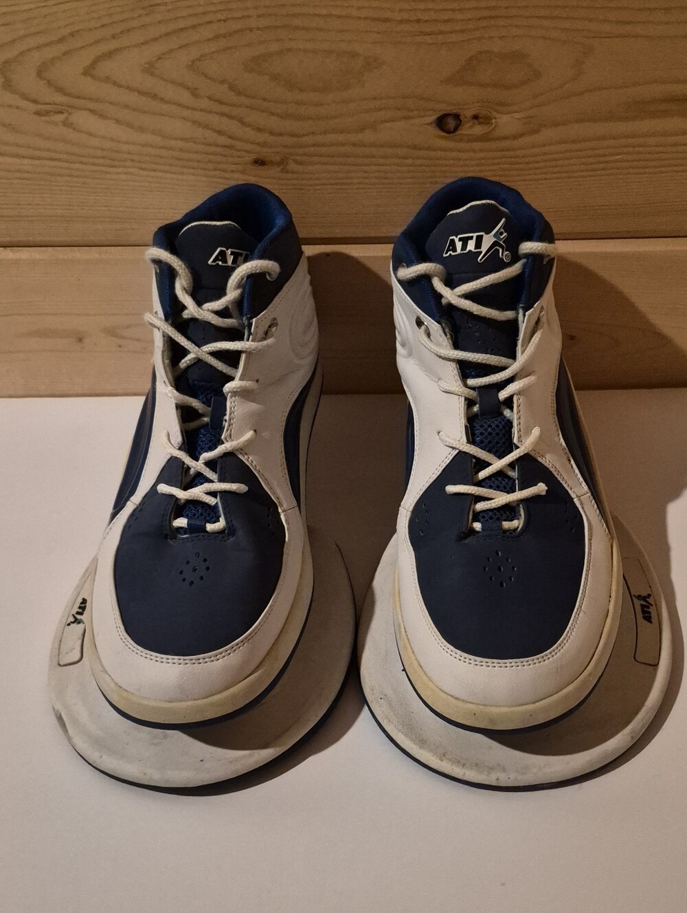 ATI Strength Plyometric Jump Trainer Shoes White Blue Size 12